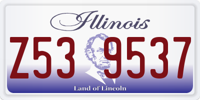 IL license plate Z539537