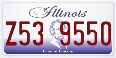 IL license plate Z539550