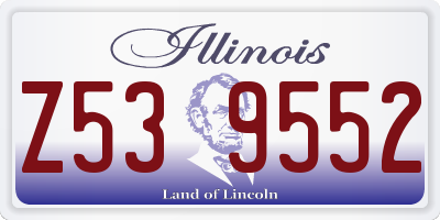 IL license plate Z539552