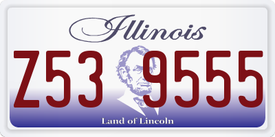 IL license plate Z539555