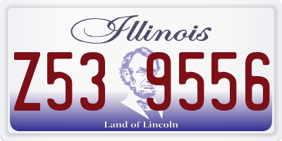 IL license plate Z539556
