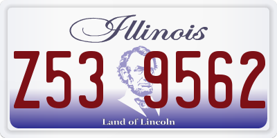 IL license plate Z539562
