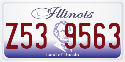 IL license plate Z539563
