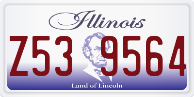 IL license plate Z539564