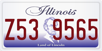 IL license plate Z539565