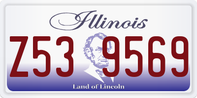 IL license plate Z539569