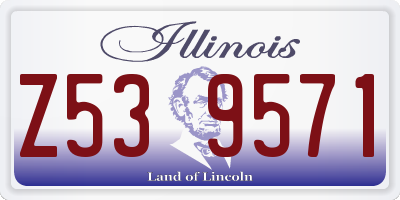 IL license plate Z539571