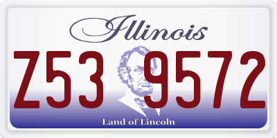 IL license plate Z539572