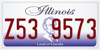 IL license plate Z539573