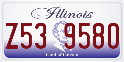 IL license plate Z539580