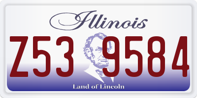 IL license plate Z539584