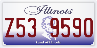 IL license plate Z539590