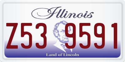 IL license plate Z539591