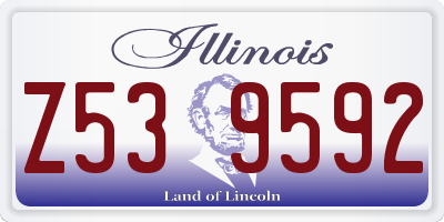 IL license plate Z539592