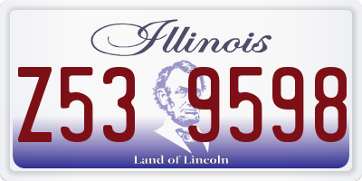 IL license plate Z539598