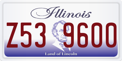 IL license plate Z539600