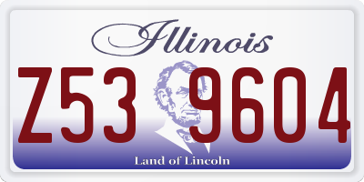 IL license plate Z539604