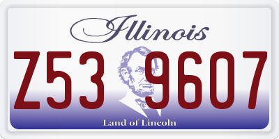 IL license plate Z539607