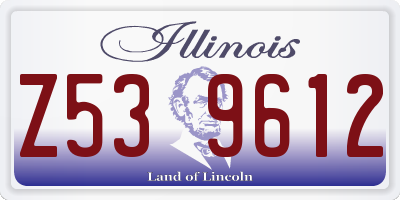 IL license plate Z539612