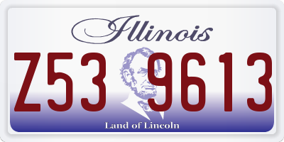 IL license plate Z539613