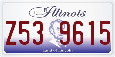 IL license plate Z539615