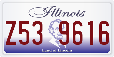 IL license plate Z539616
