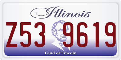 IL license plate Z539619