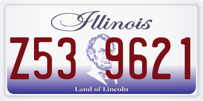 IL license plate Z539621