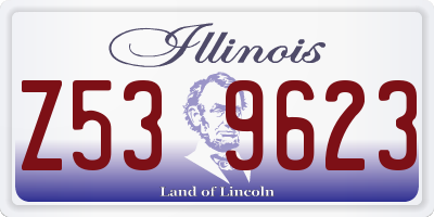 IL license plate Z539623