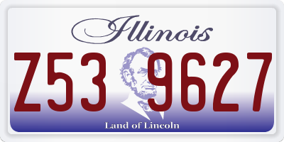 IL license plate Z539627
