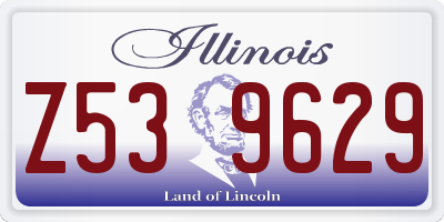 IL license plate Z539629