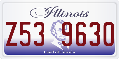 IL license plate Z539630