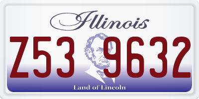 IL license plate Z539632