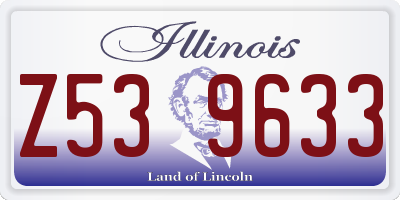 IL license plate Z539633
