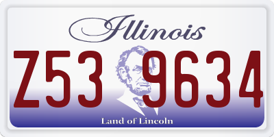 IL license plate Z539634
