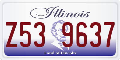 IL license plate Z539637