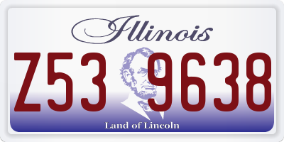 IL license plate Z539638