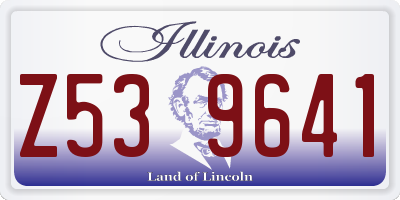 IL license plate Z539641