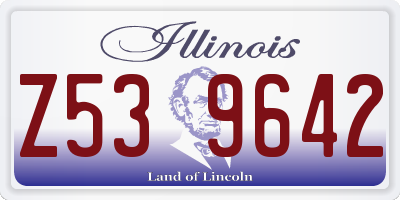 IL license plate Z539642