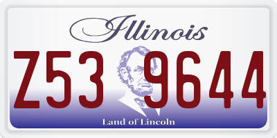 IL license plate Z539644