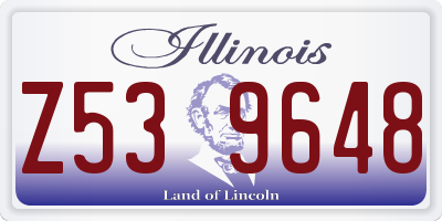 IL license plate Z539648