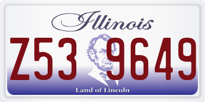 IL license plate Z539649