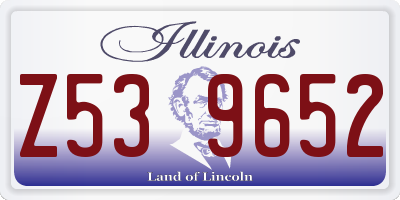 IL license plate Z539652