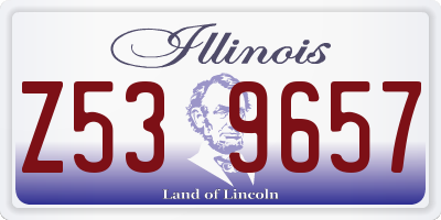 IL license plate Z539657