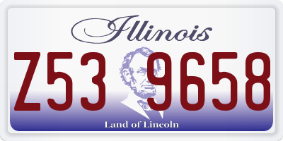 IL license plate Z539658