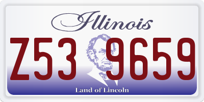 IL license plate Z539659