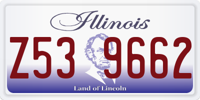 IL license plate Z539662