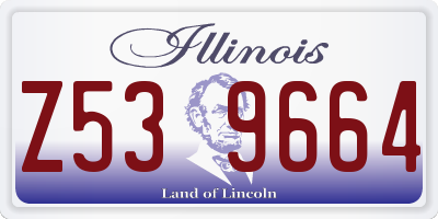 IL license plate Z539664