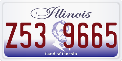 IL license plate Z539665