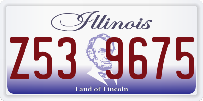 IL license plate Z539675